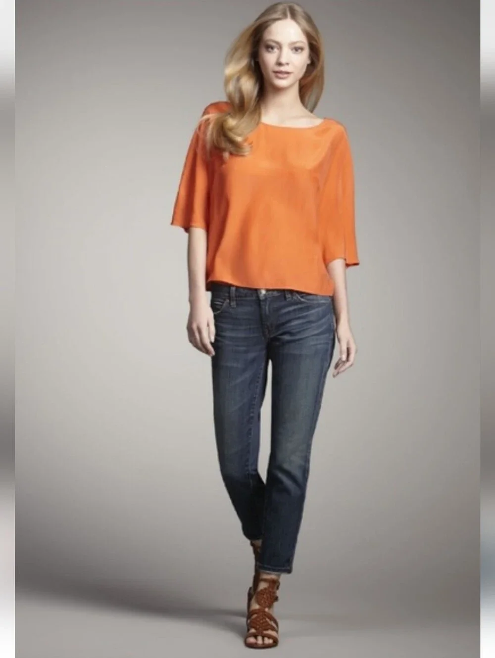 Vince. Mallorca Crop Skinny Ankle Women’s Dark Wash Straight Denim Suze 27